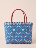 Blue Flower Tote Bag-Medium