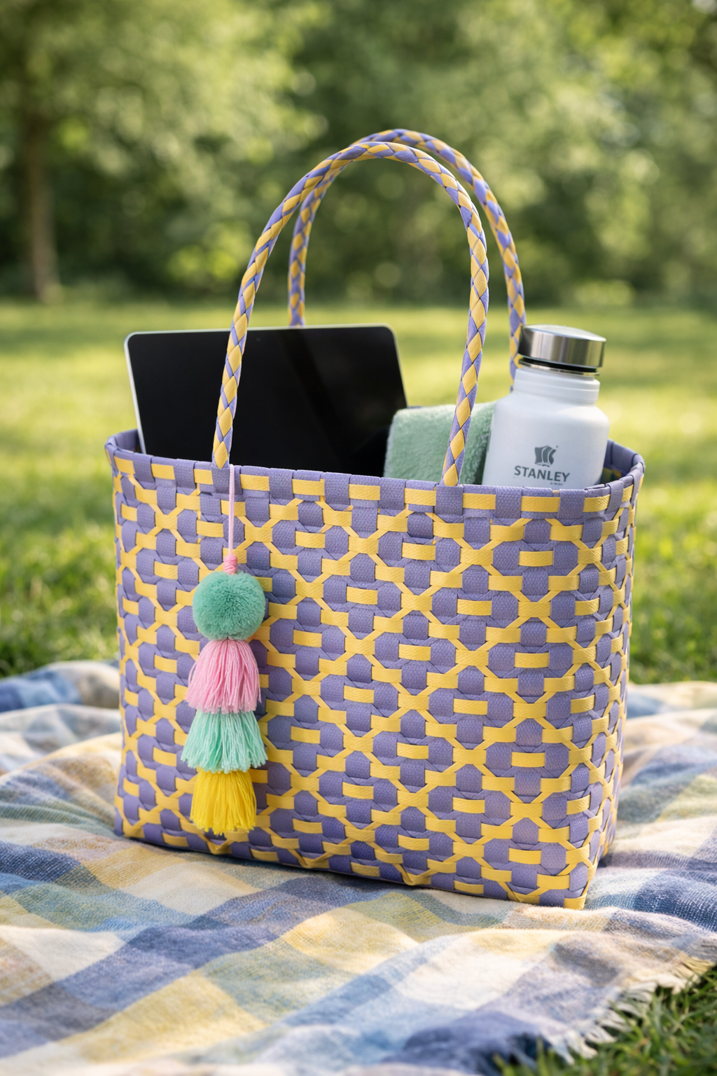 Lila & Lemon Tote Bag-Large