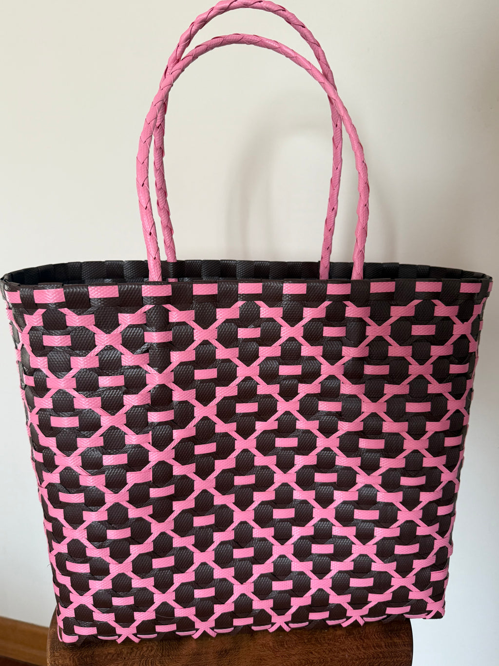 Midnight & Pink Tote Bag-Large