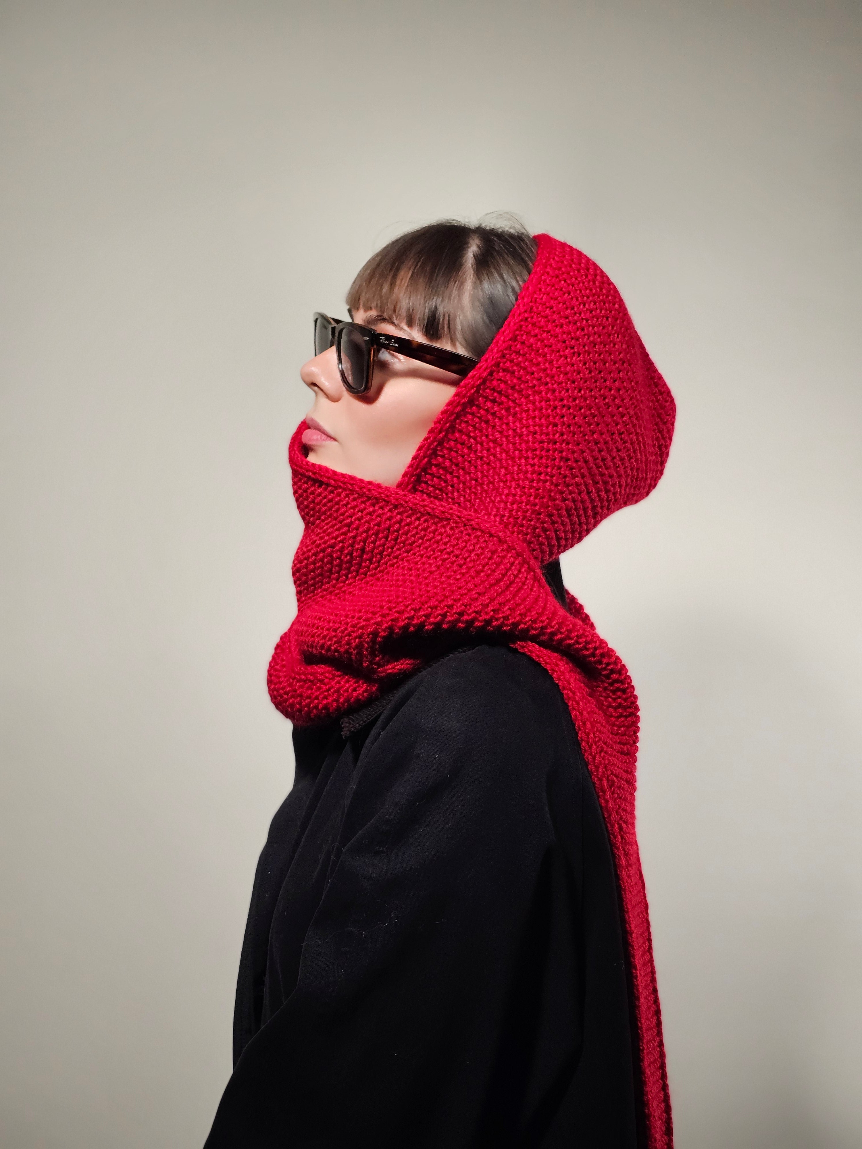 Dora-Knit Hood scarf – Charlo Magique