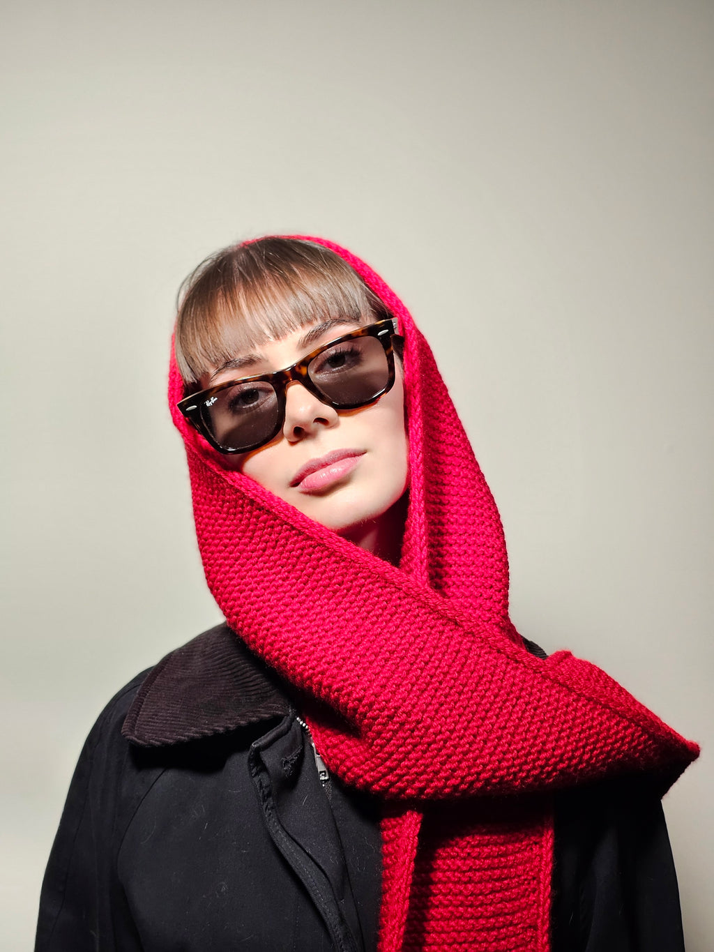 Dora-Knit Hood scarf