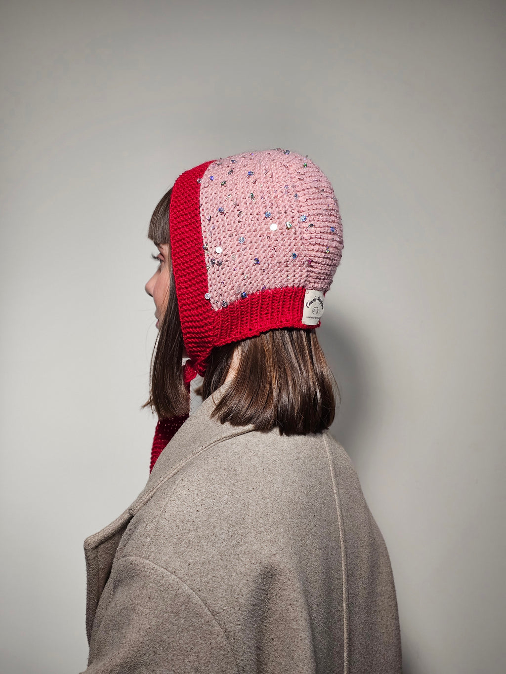 Winona- Colorful Knit Bonnet with Subtle Shine