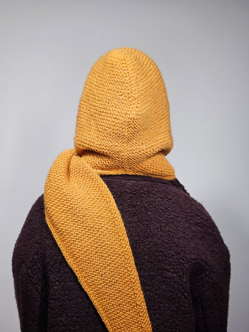 MARGOT – Oversized Wool Blend Hood Scarf